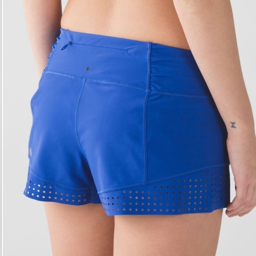 Lululemon Stride To Tide size 4 Running Short in Harbor Blue UPF 50+ - Picture 3 of 7